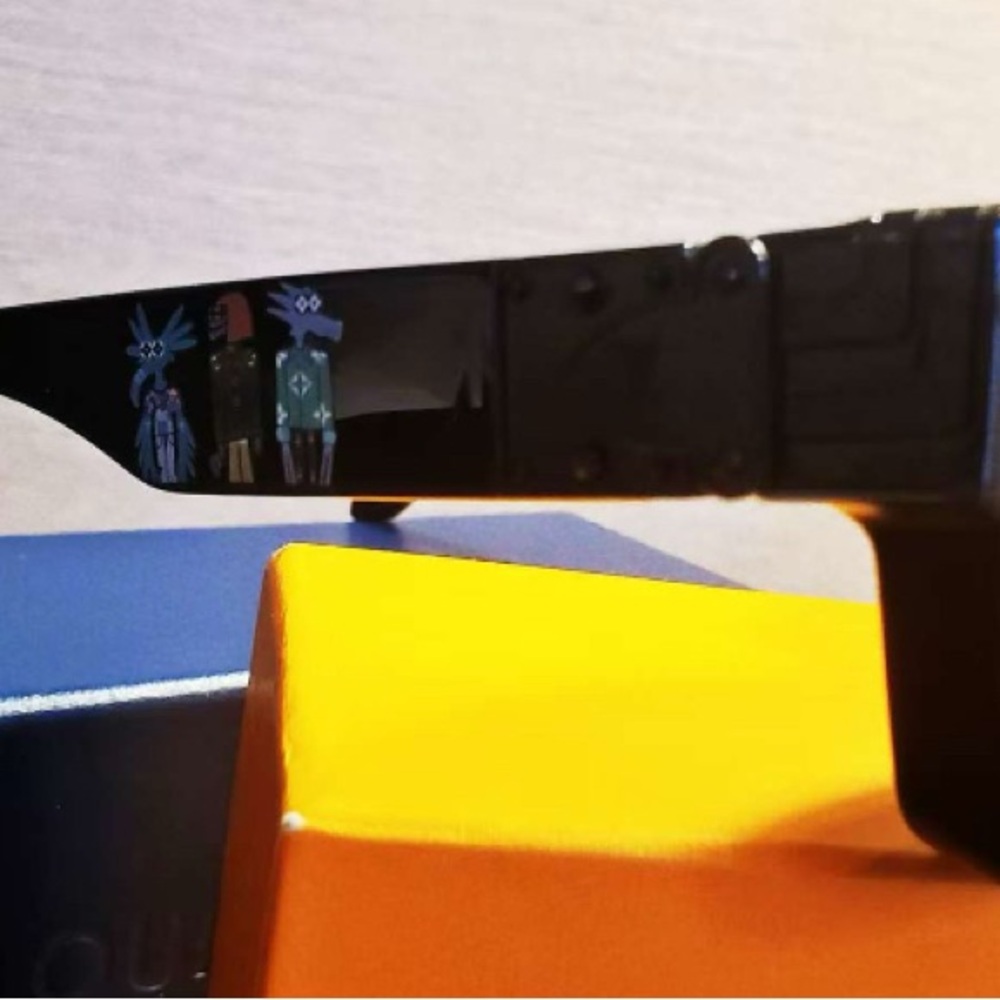 1.1 Millionaire Sunglasses Cartoon Friends Embossed Monogram Black Jacquard - Picture 3 of 14